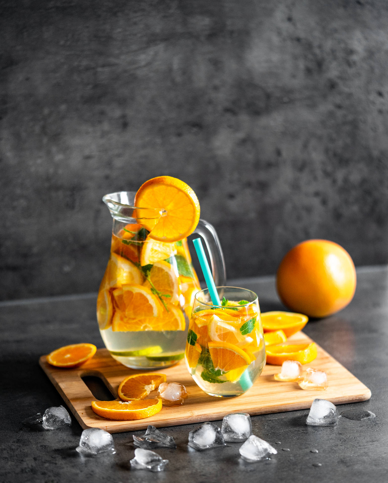Orange Water Food Iphone Wallpaper