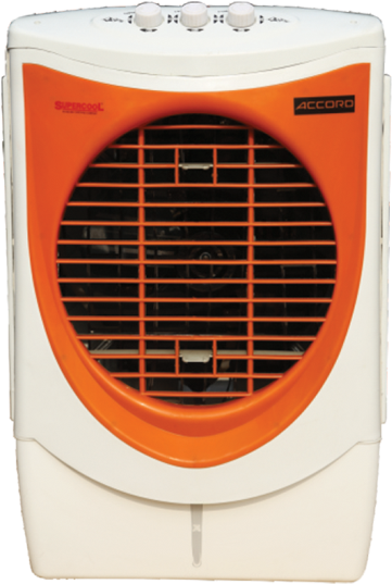 Orange White Portable Air Cooler PNG