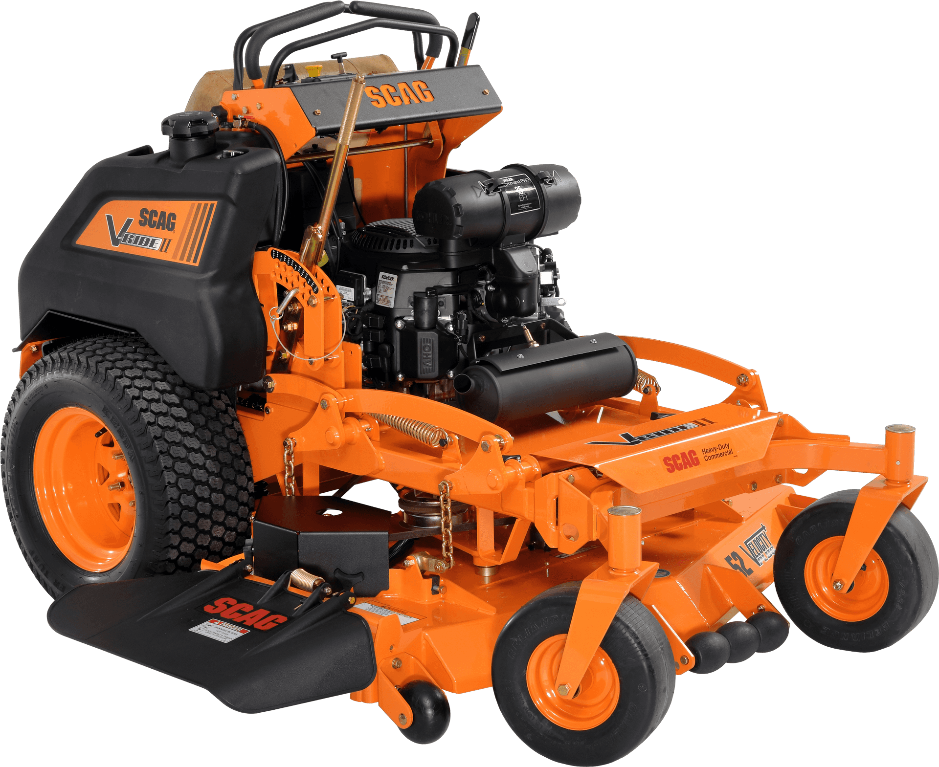 Download Orange Zero Turn Riding Mower | Wallpapers.com