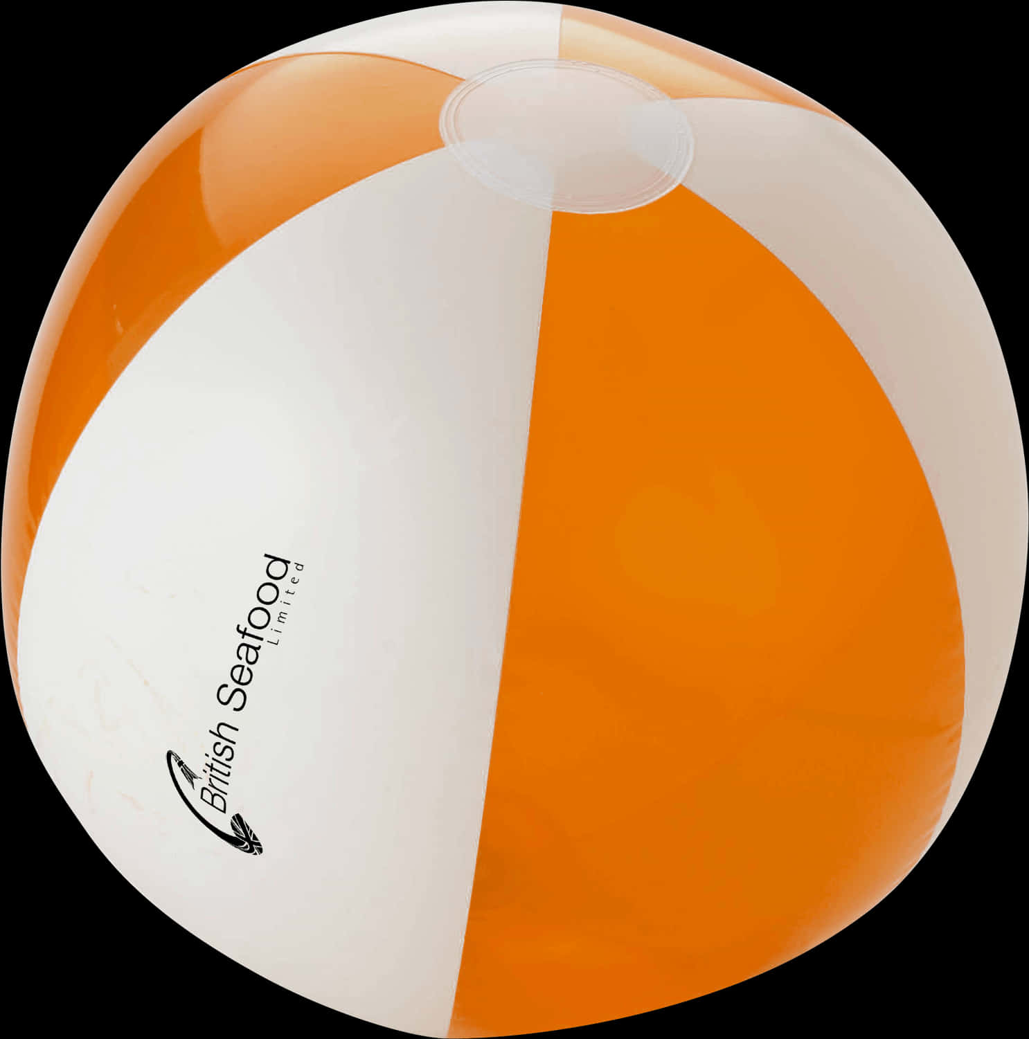 Orangeand White Beach Ball PNG