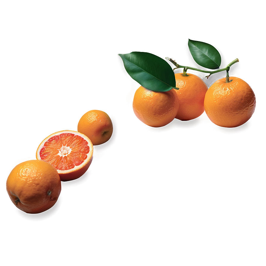 Oranges Flat Lay Png Bod33 PNG