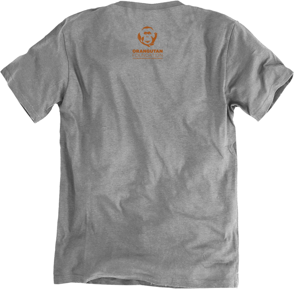 Orangutan Foundation T Shirt Back PNG