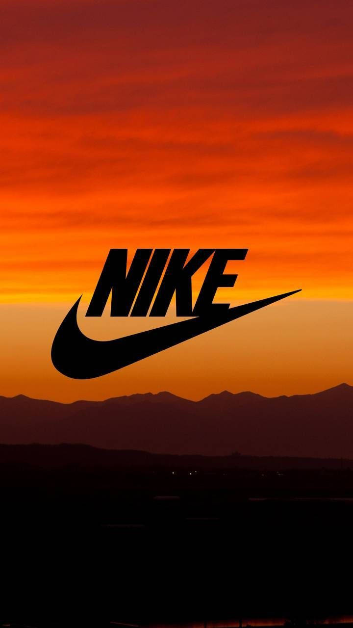 Oransje Solnedgang Nike Iphone Wallpaper