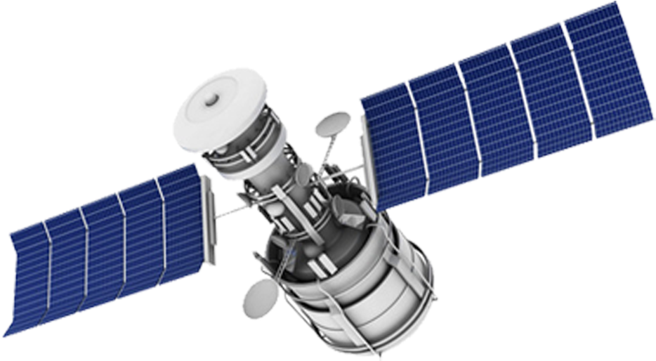 Orbital Satellite Rendering PNG