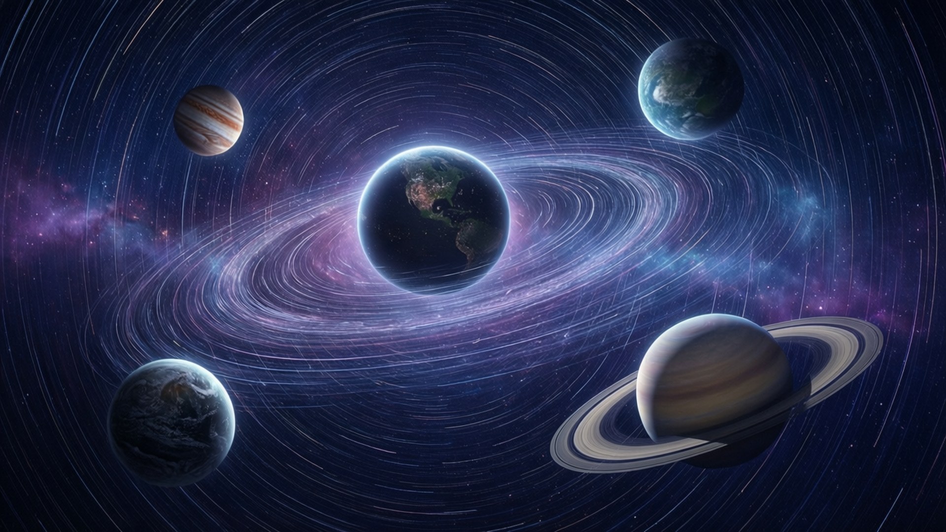 Strati Planetari in Orbita Sfondi
