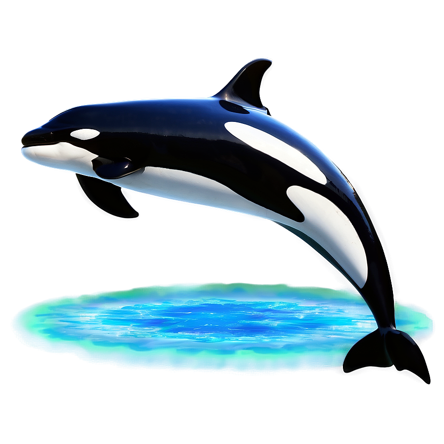 Orca With Aurora Png Jih PNG
