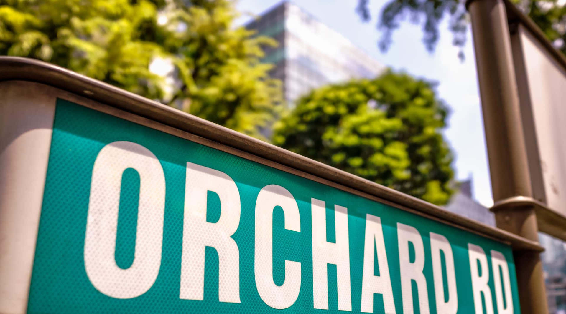 Orchard Road Sign Singapore Wallpaper