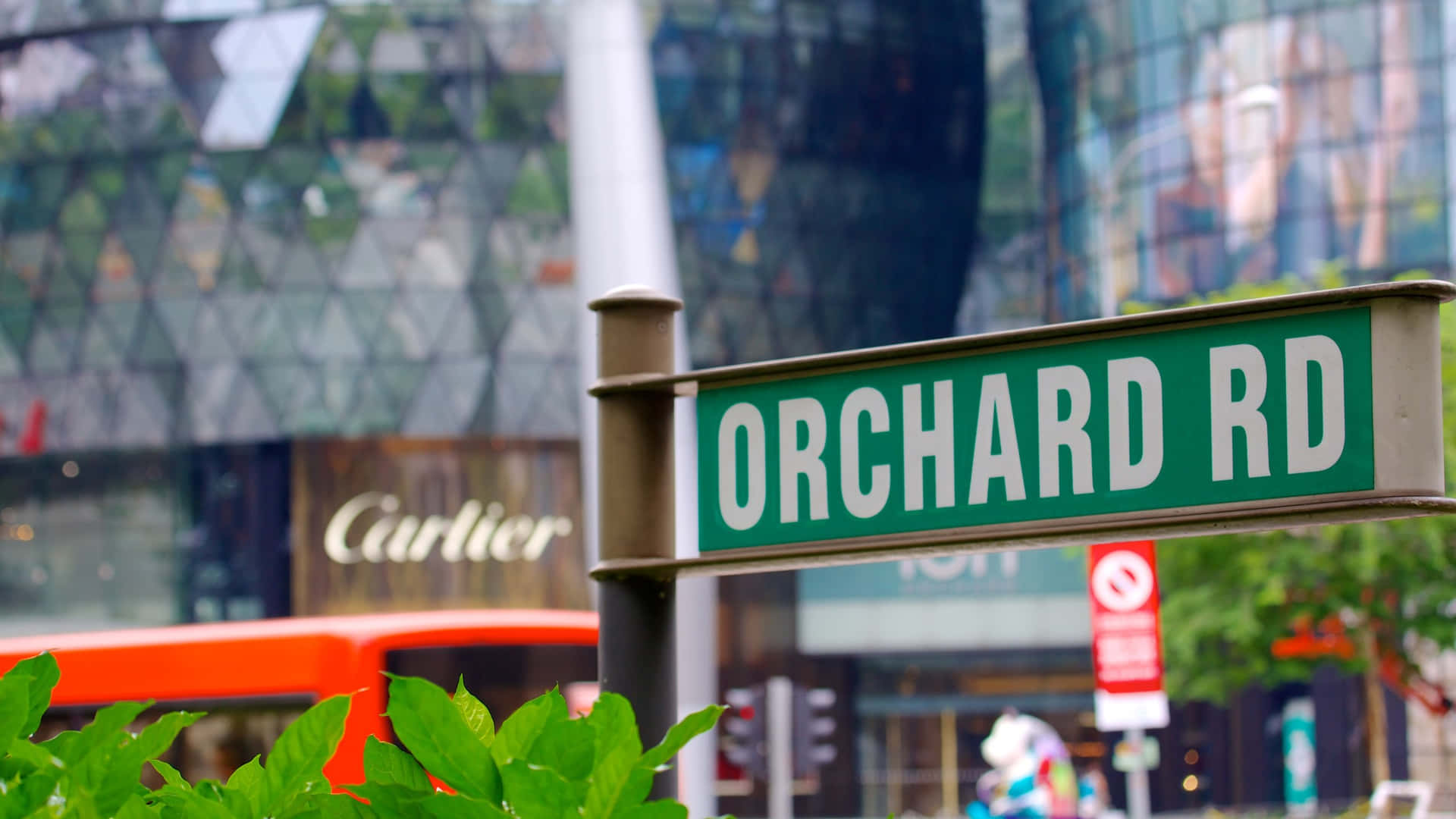 Orchard Road Sign Singapore Wallpaper