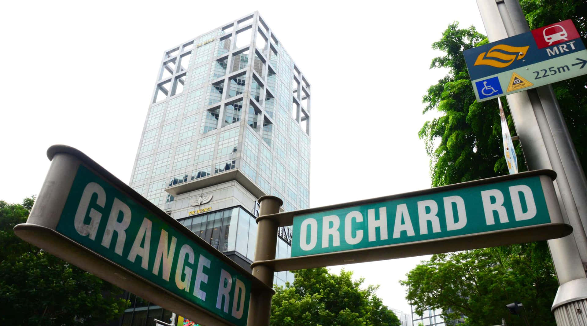 Orchard Road Singapore Signage Wallpaper
