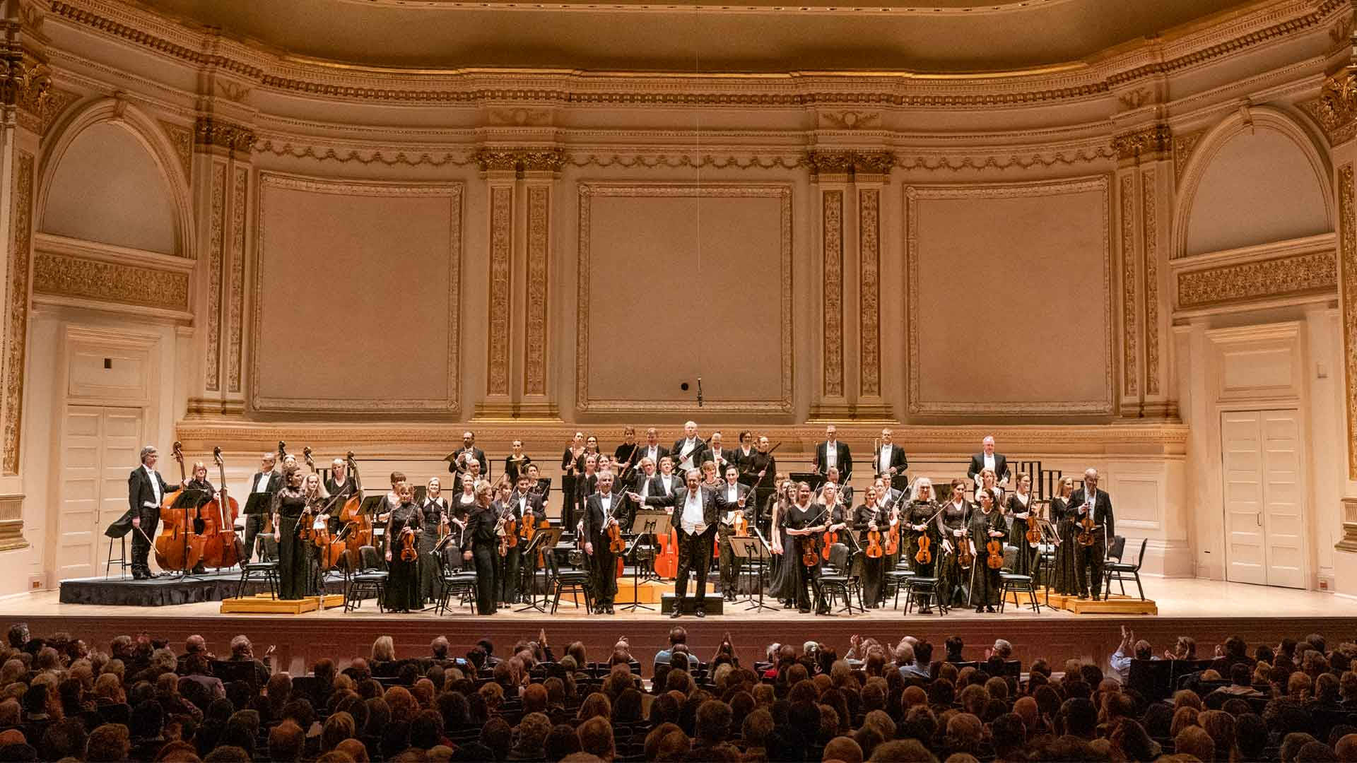 Orchesterin Der Carnegie Hall Wallpaper