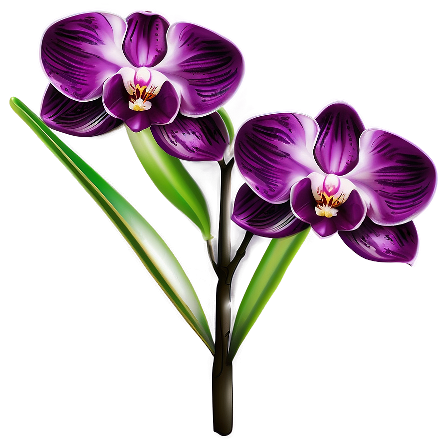 Orchid Illustration Png 66 PNG