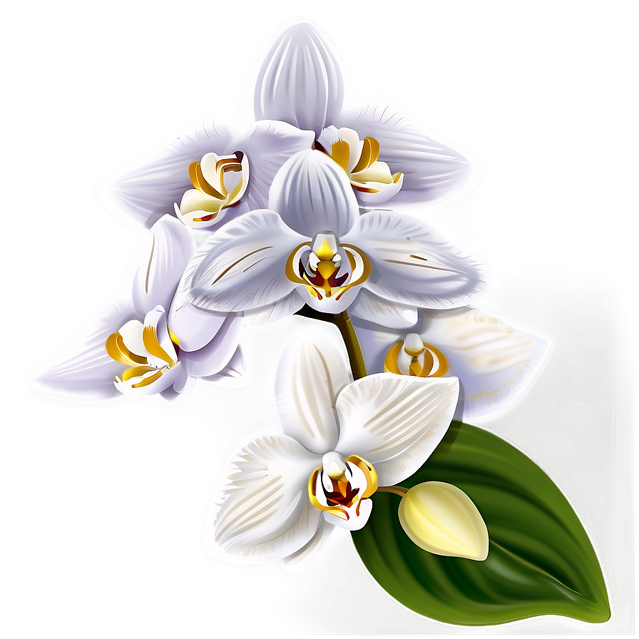 Orchid Sticker Image Png Djh54 PNG