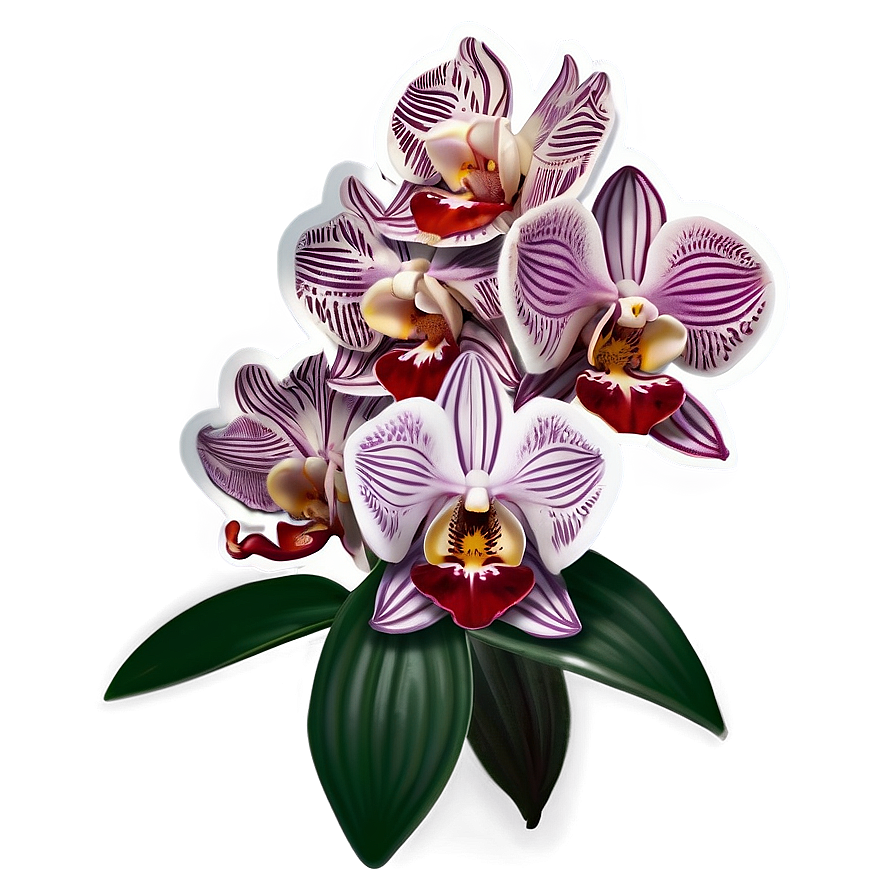 Orchid Sticker Image Png Mcd23 PNG