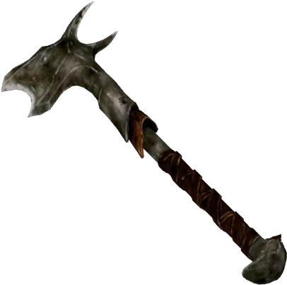 Orcish War Axe Fantasy Weapon PNG
