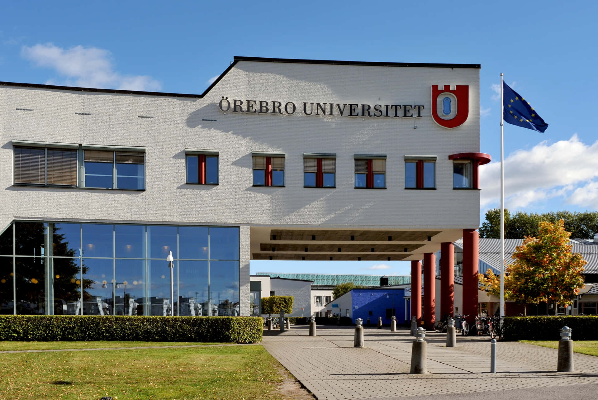 Orebro University Entrance Sweden Wallpaper
