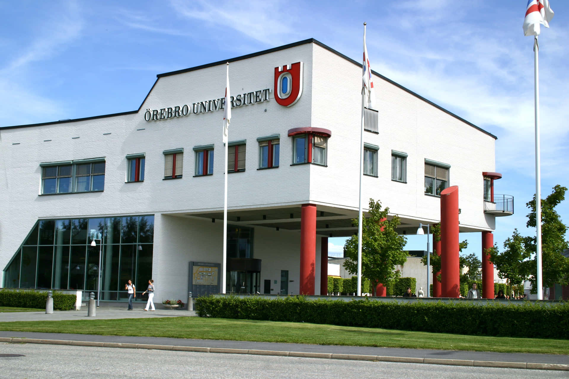 Buitenkant Van Örebro Universiteit, Zweden Achtergrond