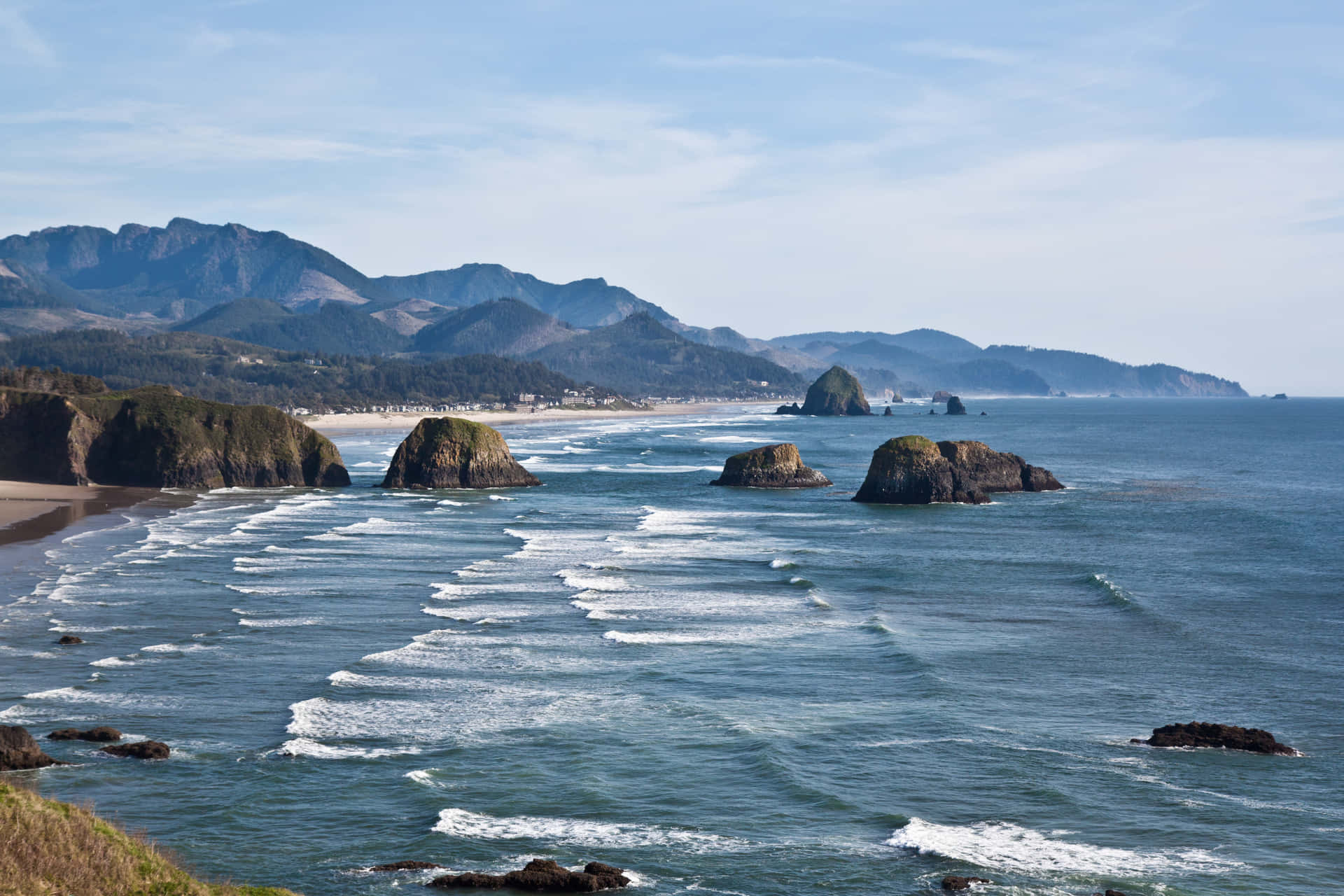 Upptäckde Fantastiska Vyerna Vid Oregon Coast