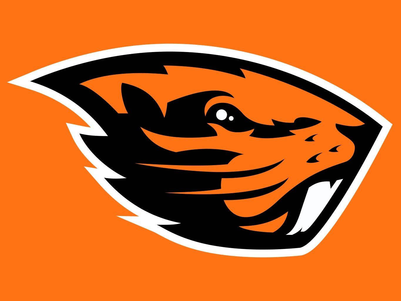 Oregon State University Orange Beaver Logo Wallpaper