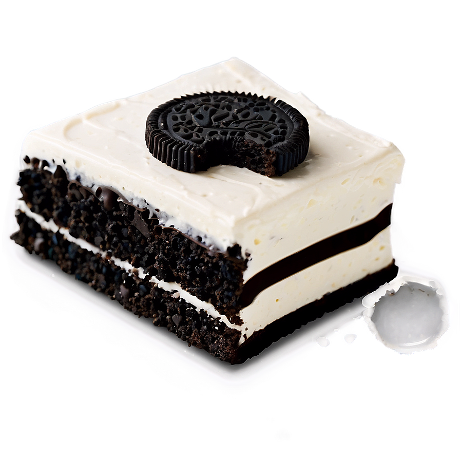 Oreo Cake Slice Png 06132024 PNG