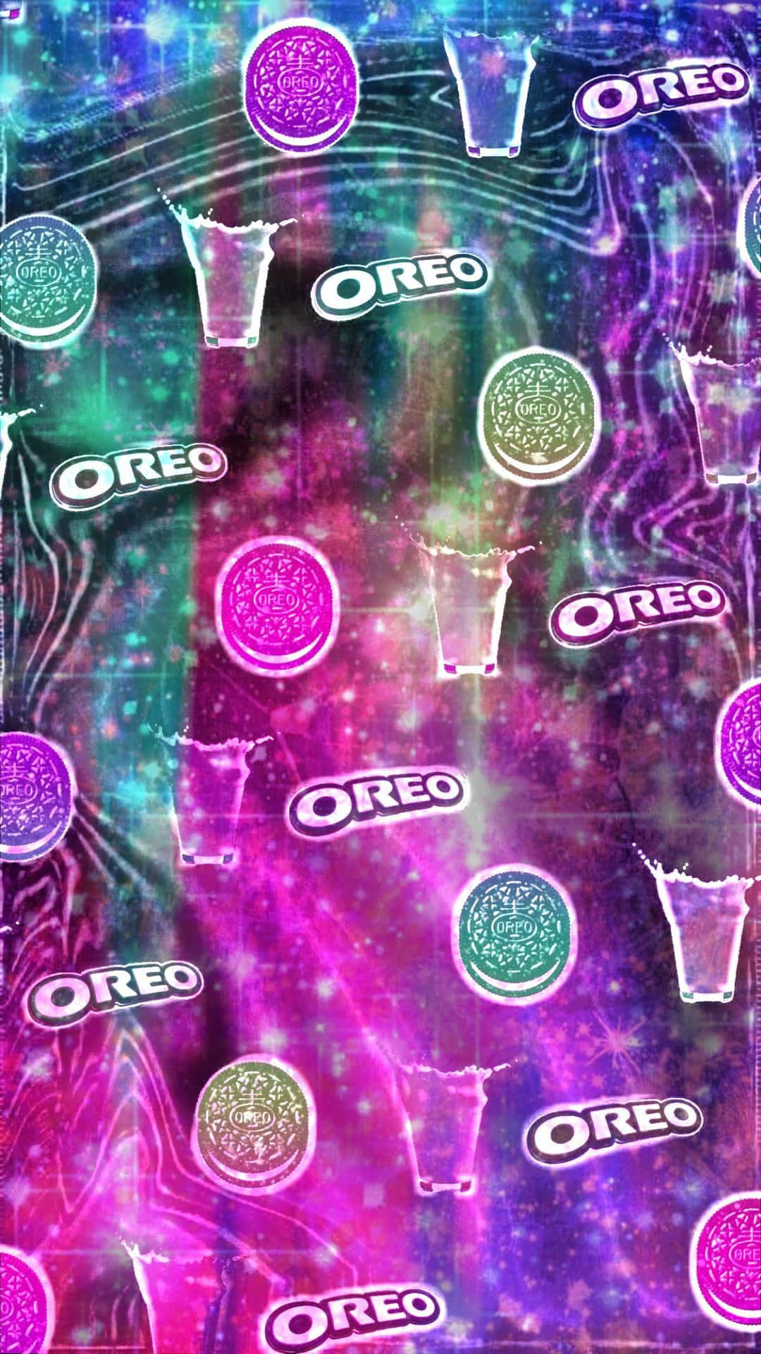 Oreo Cookie Pattern Wallpaper