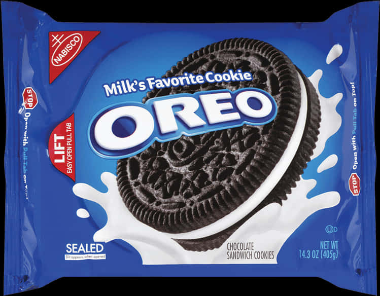 Oreo Cookie Package Blue PNG