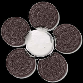 Oreo Cookies Circle Arrangement PNG