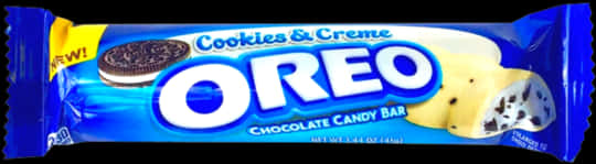 Oreo Cookiesand Creme Chocolate Candy Bar PNG