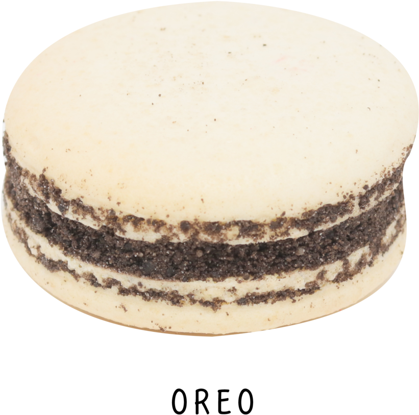 Oreo Flavored Macaron PNG