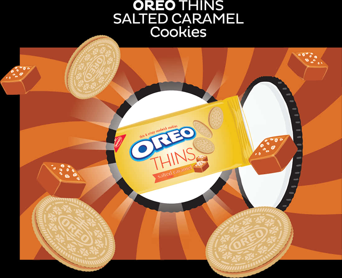 Oreo Thins Salted Caramel Promotion PNG