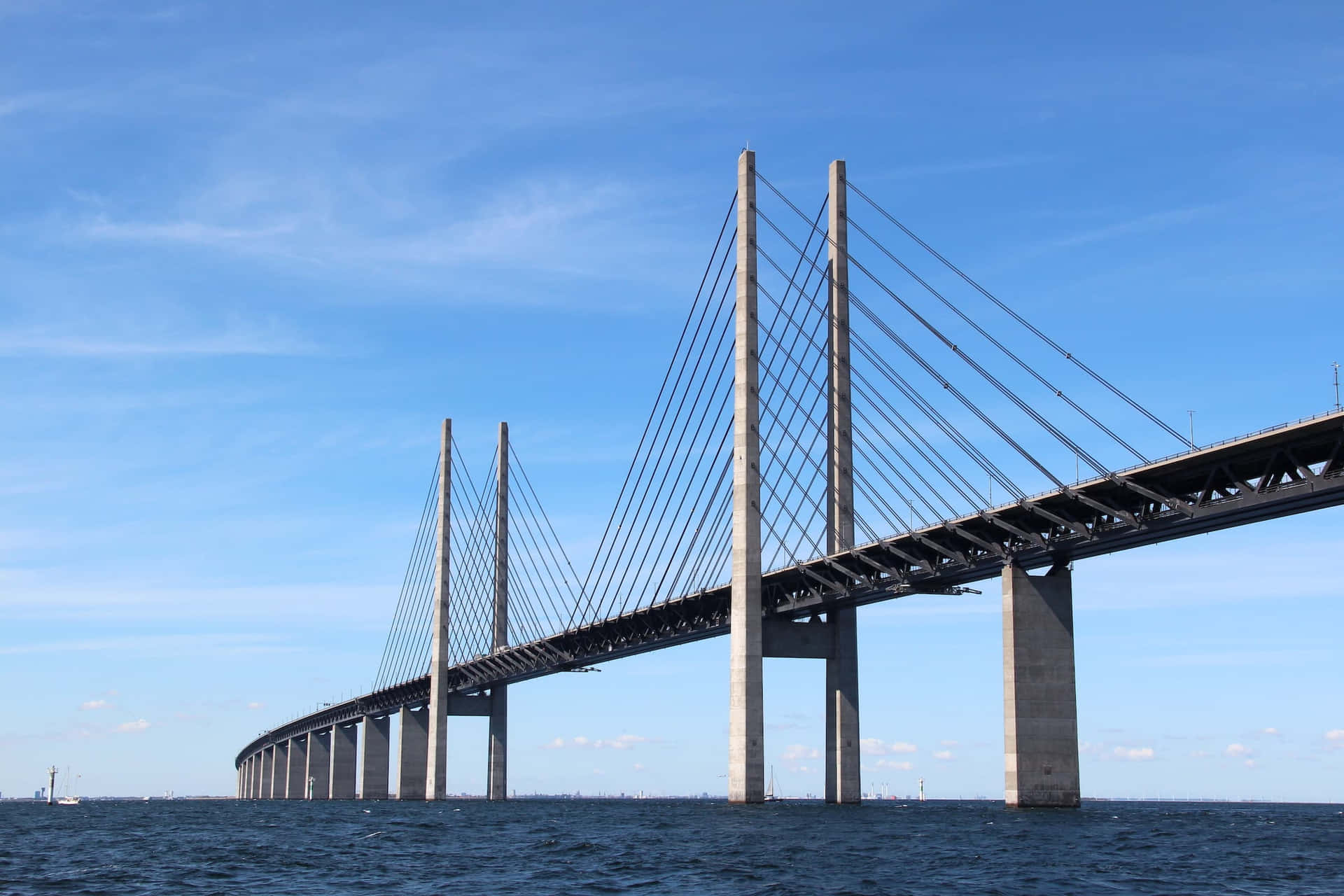Oresund Bridge Longest Combined Rail Road Europe Wallpaper