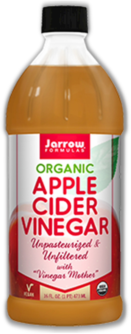 Organic Apple Cider Vinegar Bottle PNG