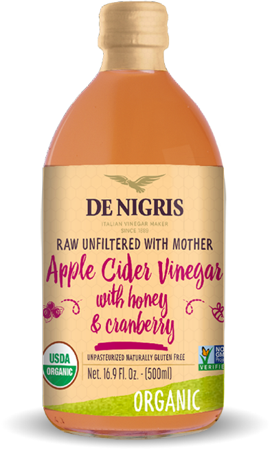 Organic Apple Cider Vinegarwith Honey Cranberry PNG