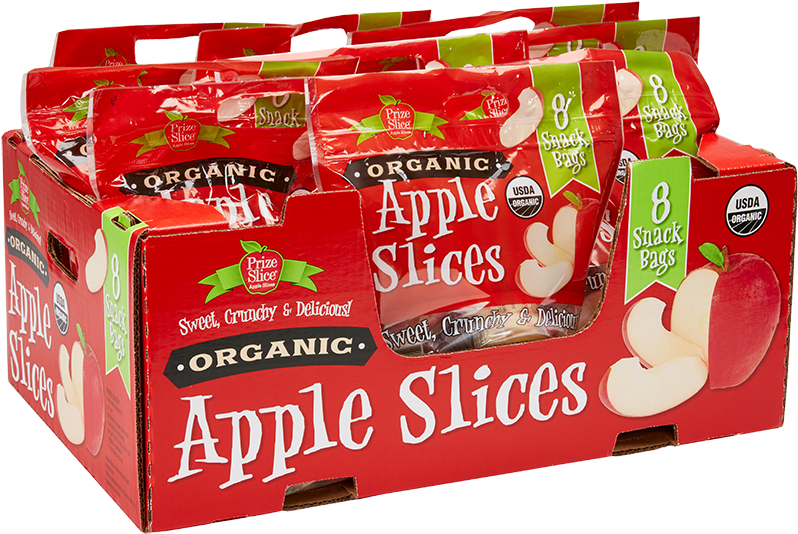 Organic Apple Slices Packaging PNG