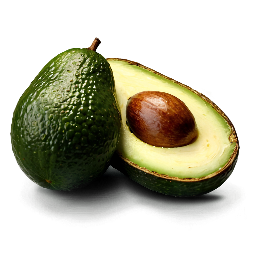 Organic Avocado Half Png 06252024 PNG