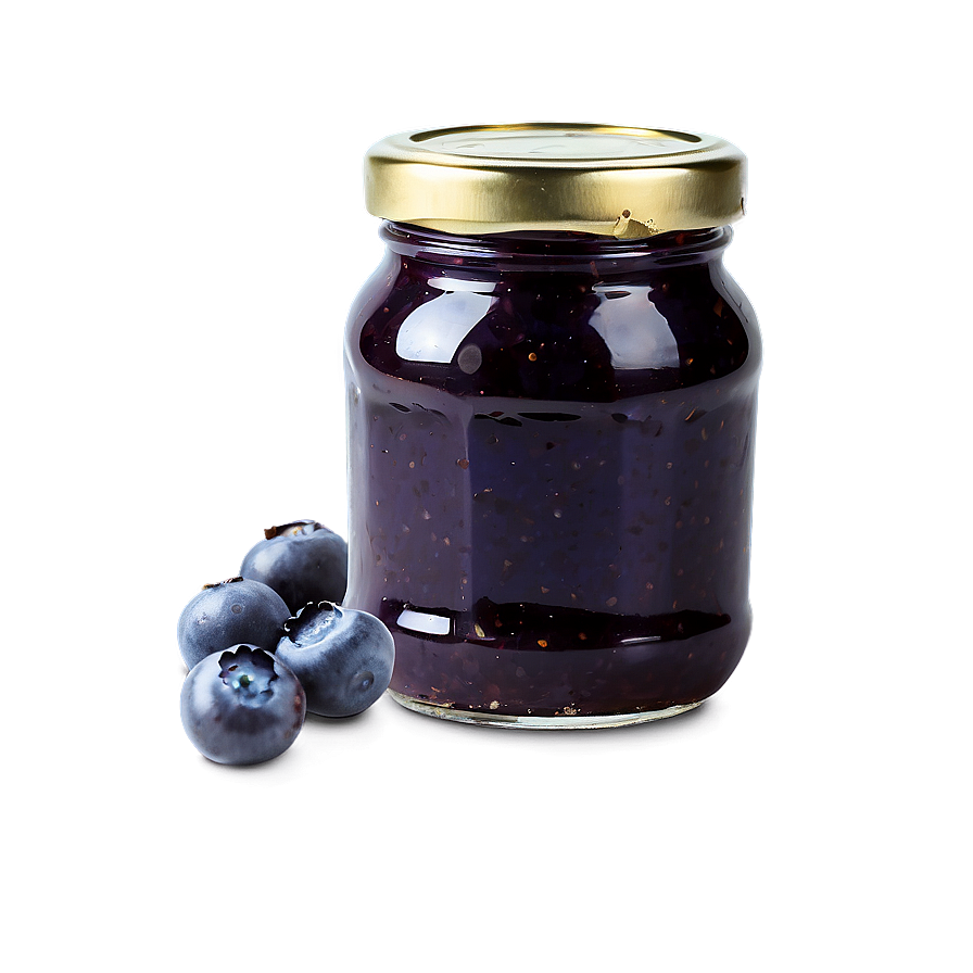 Organic Blueberry Jam Jar Png Jxr57 PNG