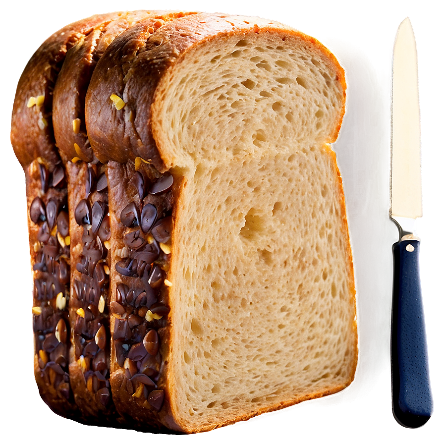 Organic Bread Slice Png 06132024 PNG