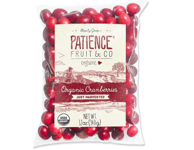 Organic Cranberries Packaging Design PNG