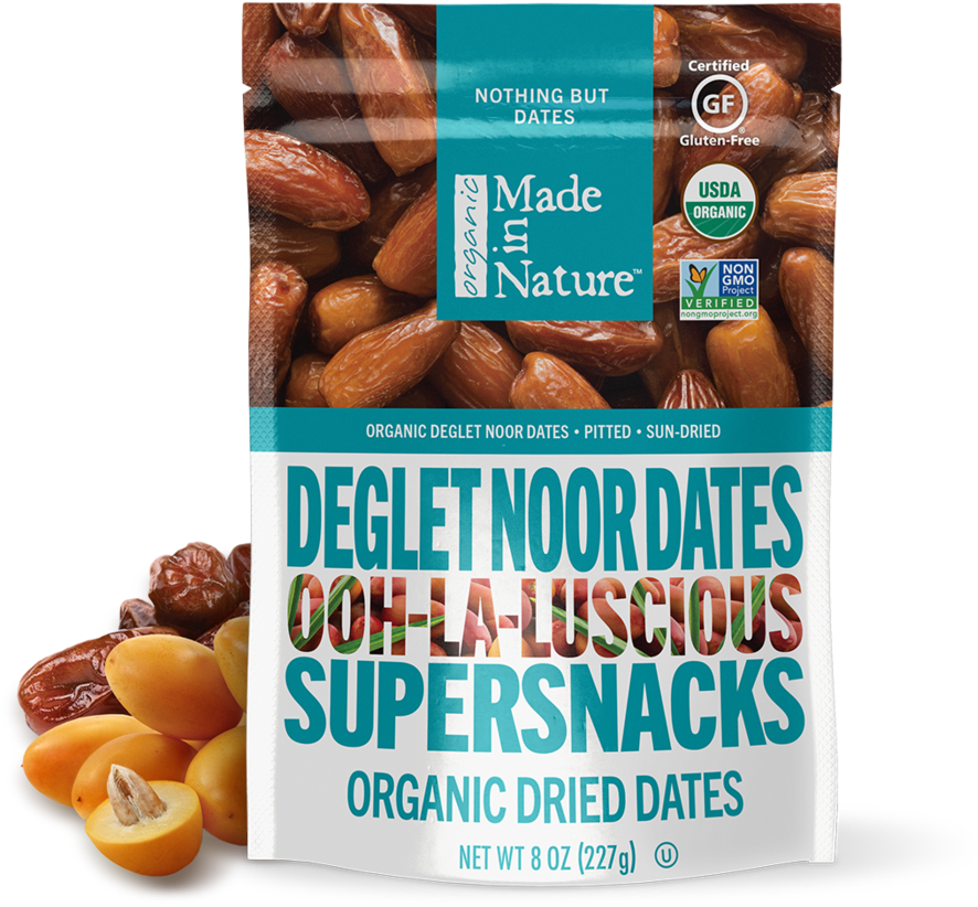 Organic Deglet Noor Dates Package PNG