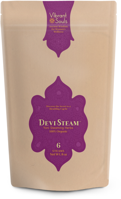 Organic Devi Steam Herbs Packaging PNG