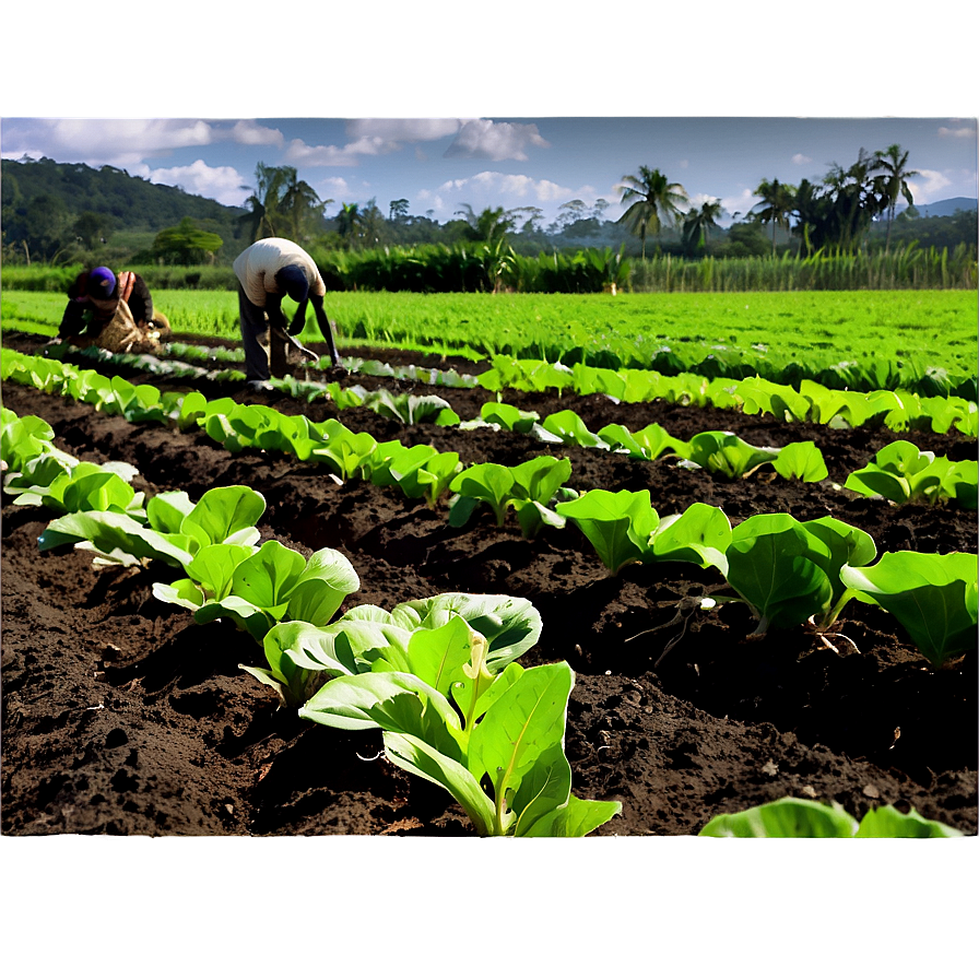 Organic Farming Field Png Lkr78 PNG