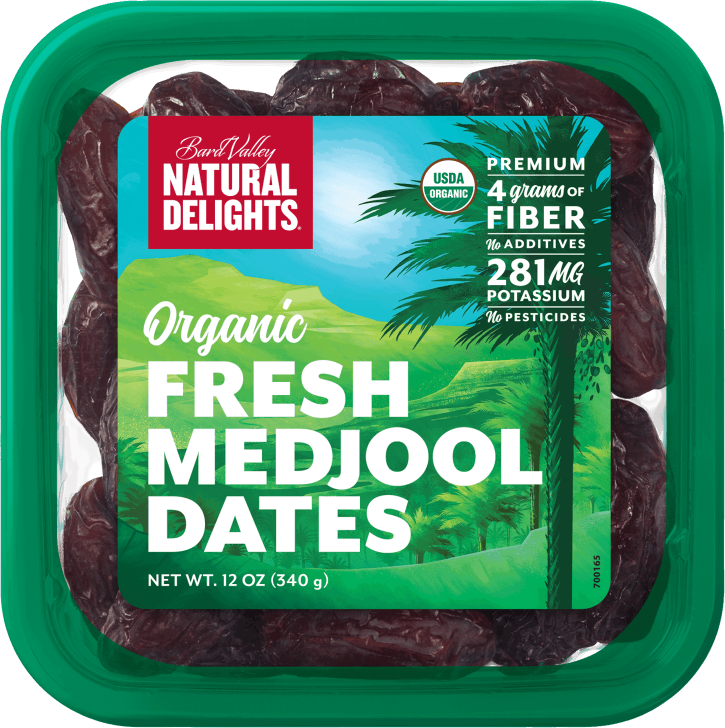Organic Fresh Medjool Dates Packaging PNG