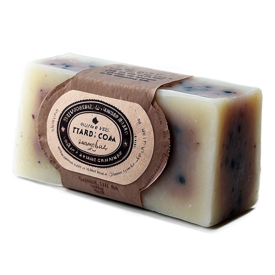 Organic Handmade Soap Bar Png 06252024 PNG