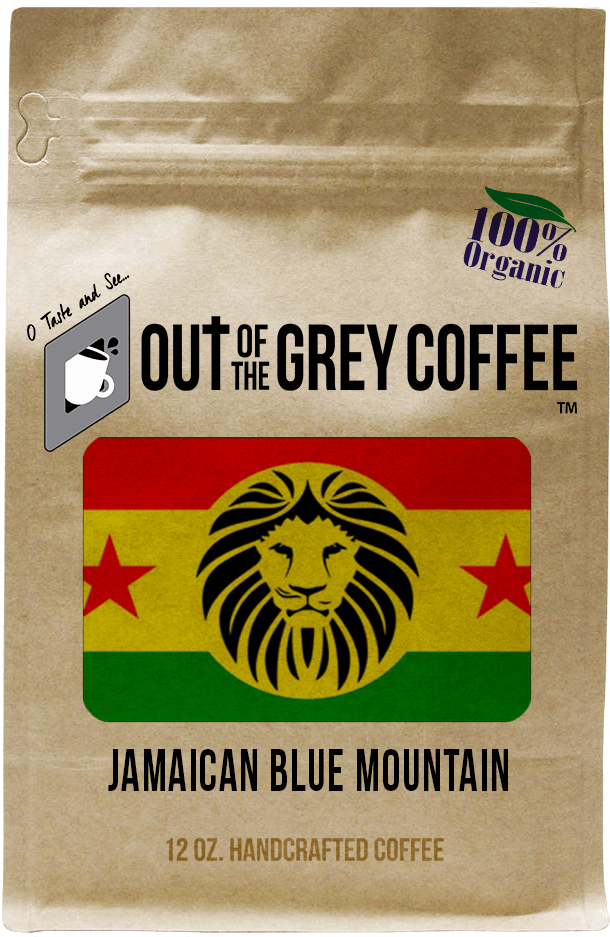 Organic Jamaican Blue Mountain Coffee Packaging PNG
