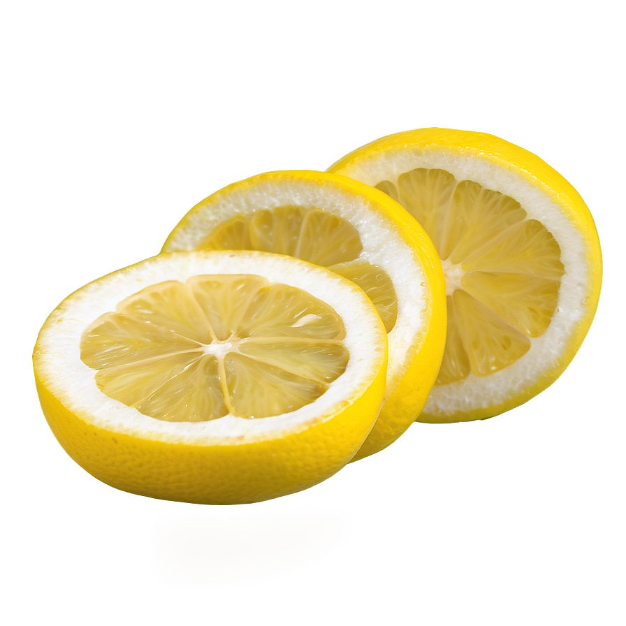 Organic Lemon Slices Png 06252024 PNG