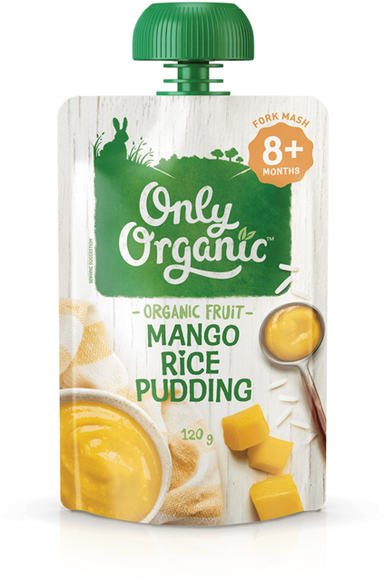 Organic Mango Rice Pudding Packaging PNG