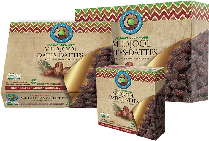 Organic Medjool Dates Packaging PNG