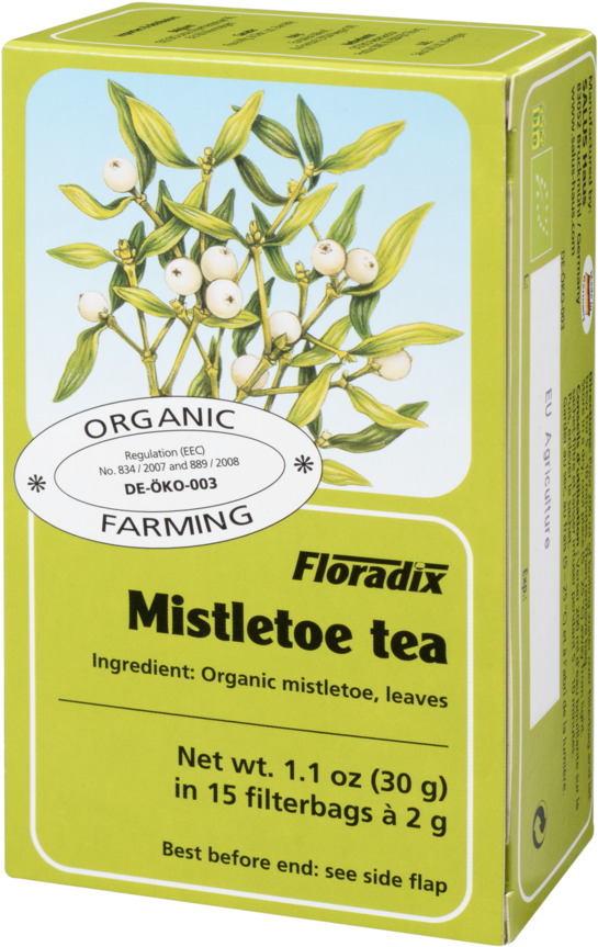 Organic Mistletoe Tea Box PNG