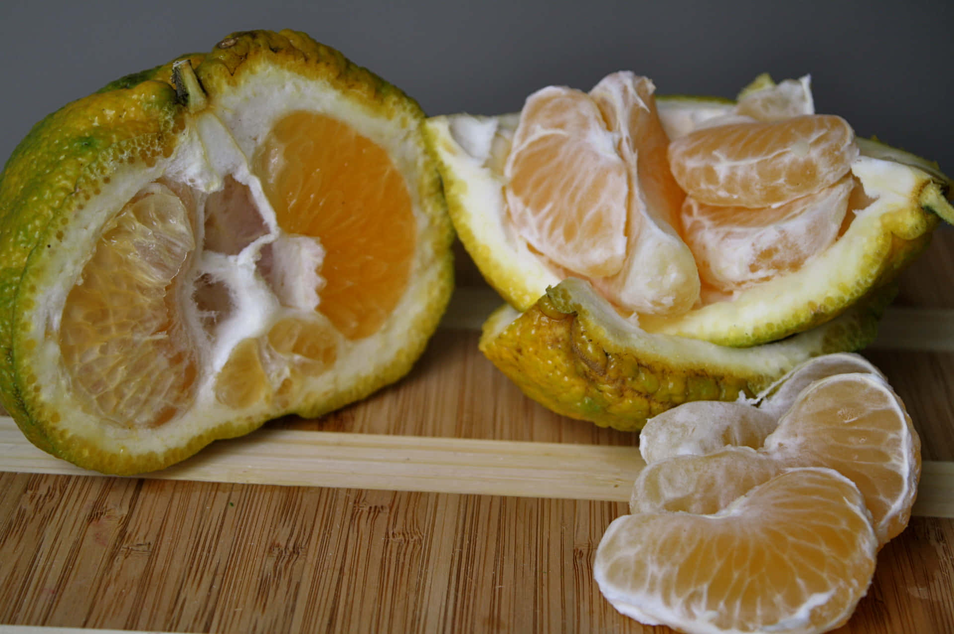 Organic Peeled Ugli Citrus Fruit Wallpaper