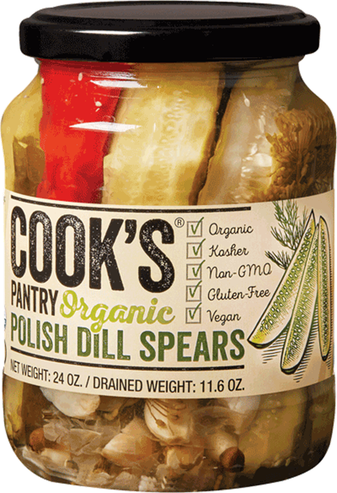 Organic Polish Dill Pickles Jar PNG