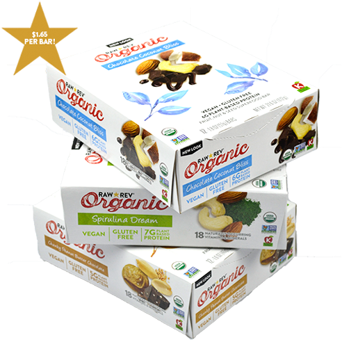 Organic Protein Bars Stacked PNG